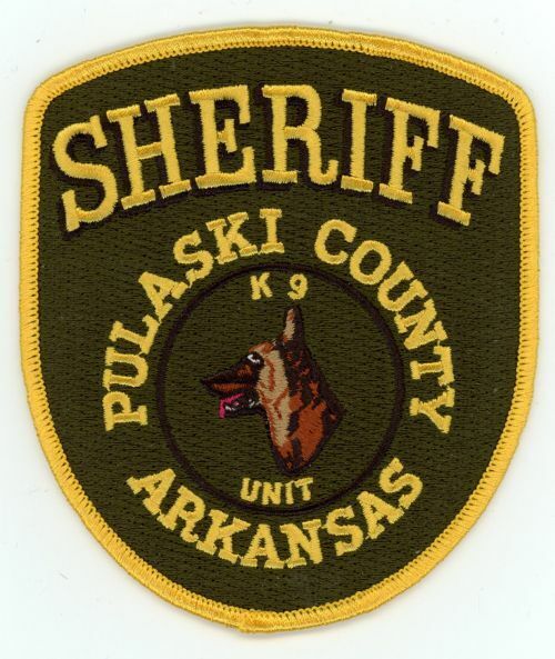 PULASKI COUNTY SHERIFF K-9 ARKANSAS NICE NEW FULL SIZE PATCH POLICE
