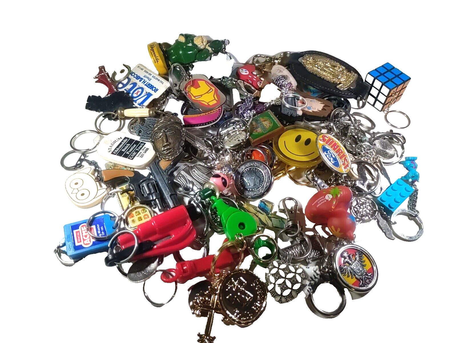 Lot Of Keychain Some Duplicates Over 2 Pounds