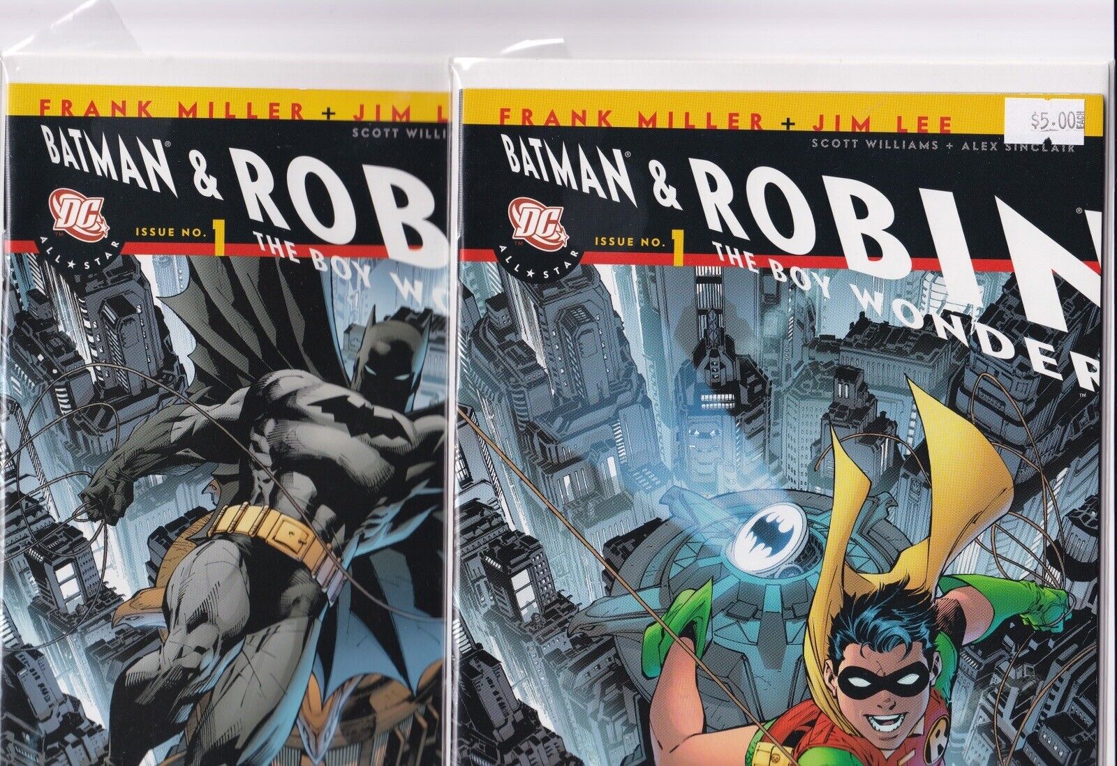 Batman & Robin The Boy Wonder #1 Variant Lot Of 2, Miller & Lee DC All Star M/NM