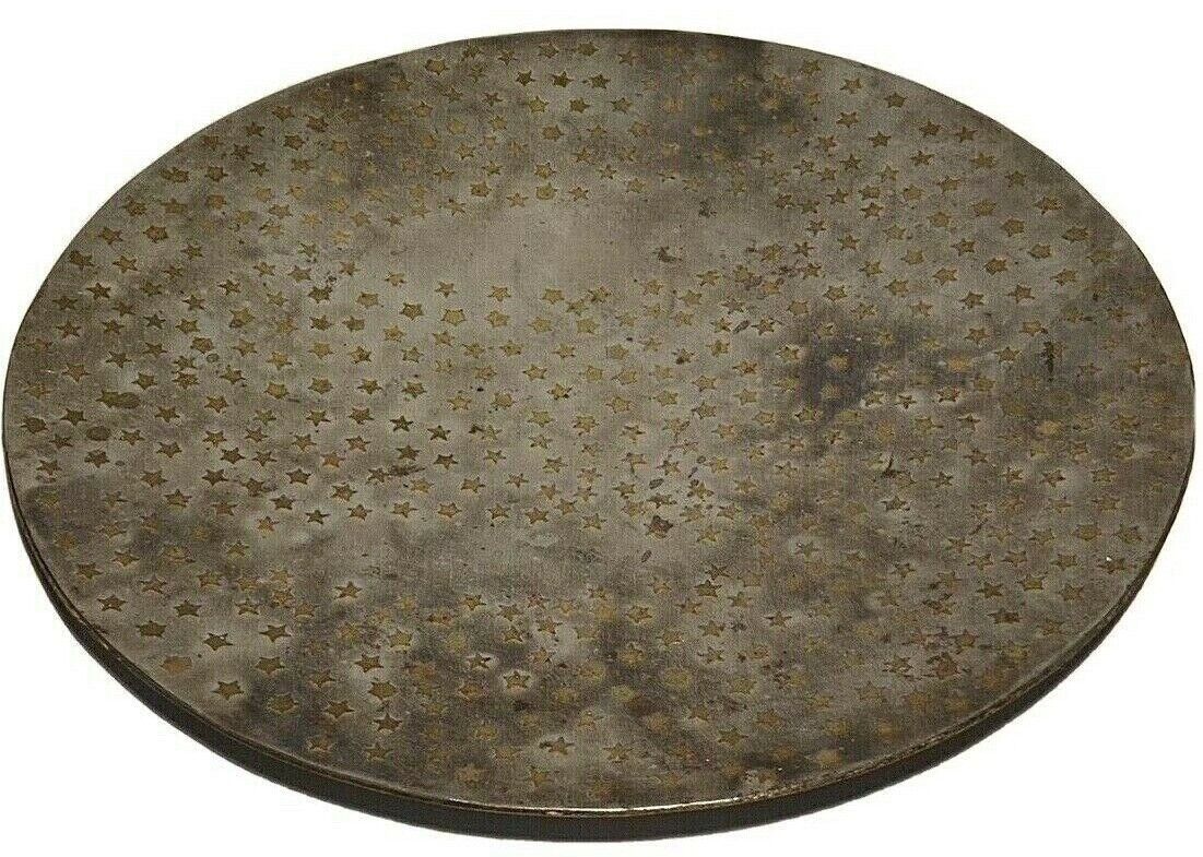 CHATO CASTILLO SIGNED STAR GALAXY SPACE MIXED METAL DISH PLATE MEXICO TAXCO