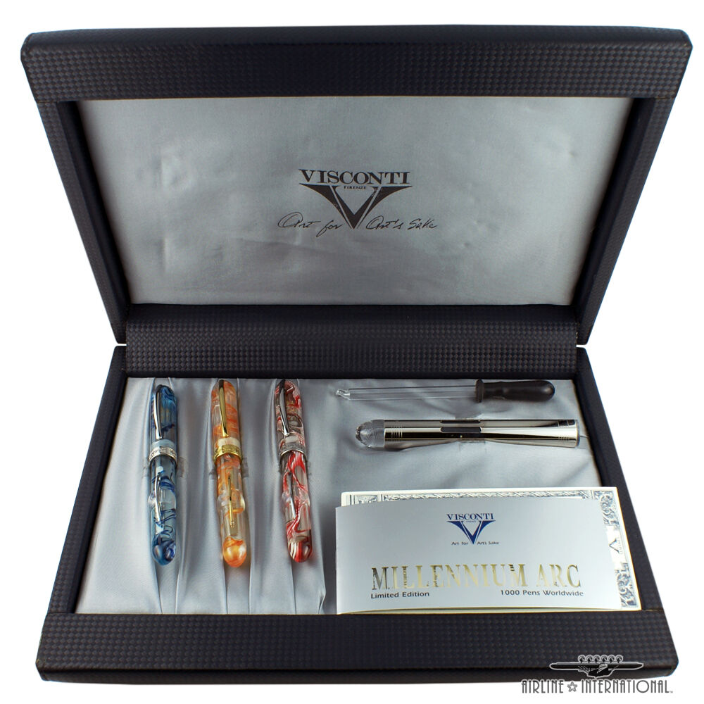 Visconti Millennium Arc Limited Edition Set of 3 Fountain Pens