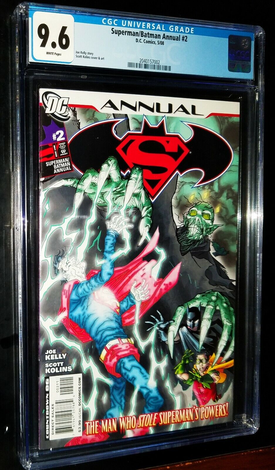 CGC SUPERMAN / BATMAN ANNUAL #2 2008 DC Comics CGC 9.6 NM+ White Pages 06261