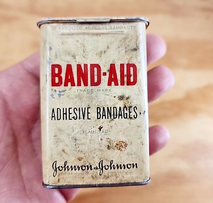 Vintage 1950\'s Johnson & Johnson Band-Aid Tin