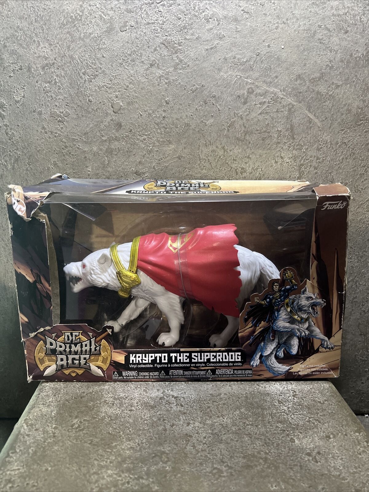 Krypto The Superdog Funko DC: Primal Age Collectable Action Figure. Box Damage