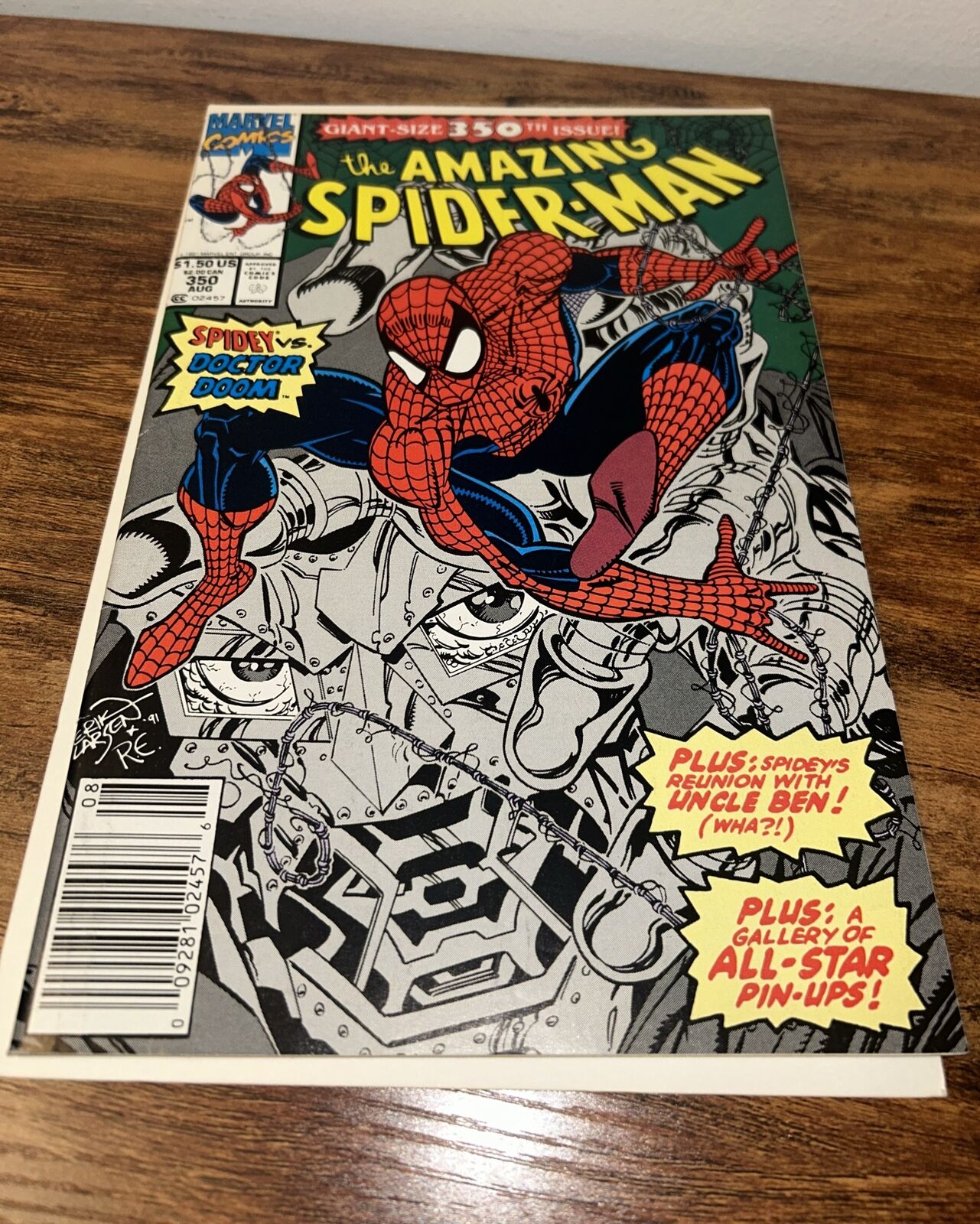 The Amazing Spider-Man Issue #350 (Marvel Comics 1991) Spidey Vs Doctor Doom VG