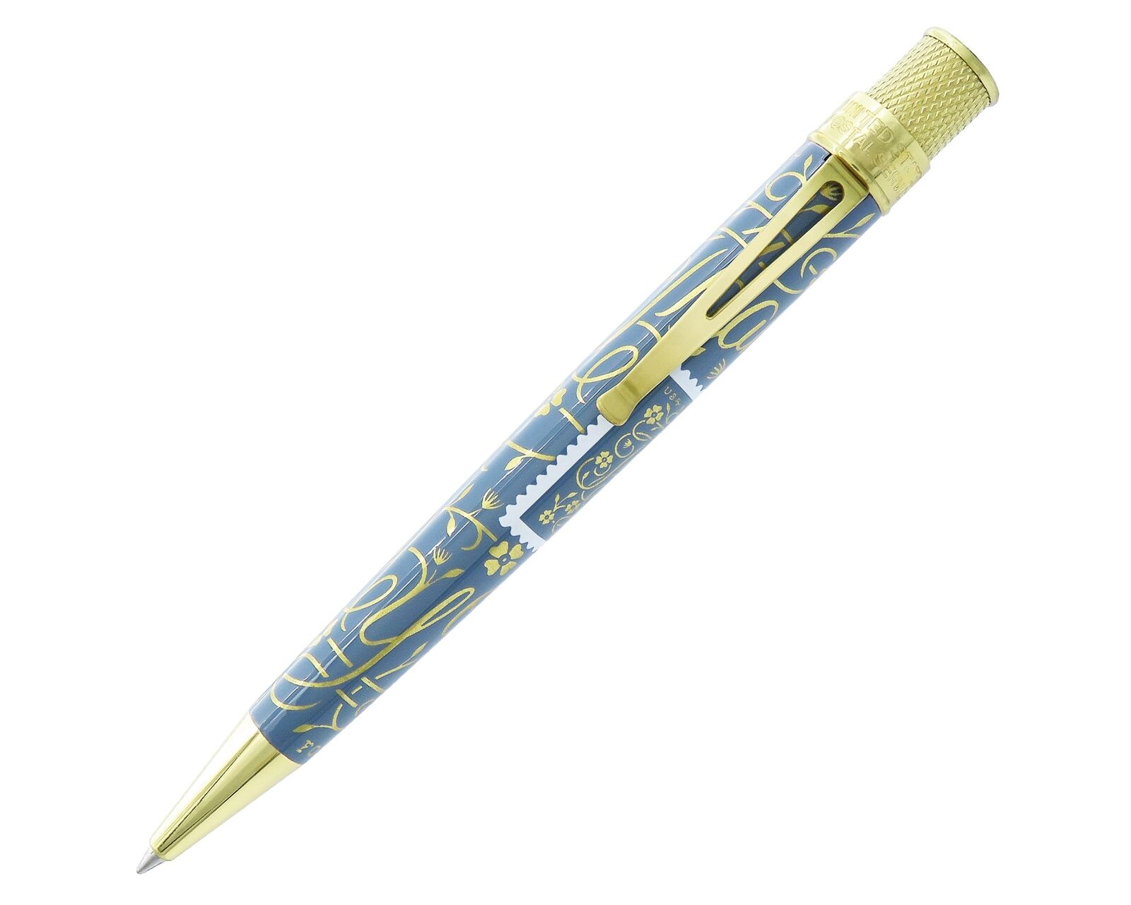 Retro 51 Rollerball Pen USPS Thank You Stamp Blue Gray