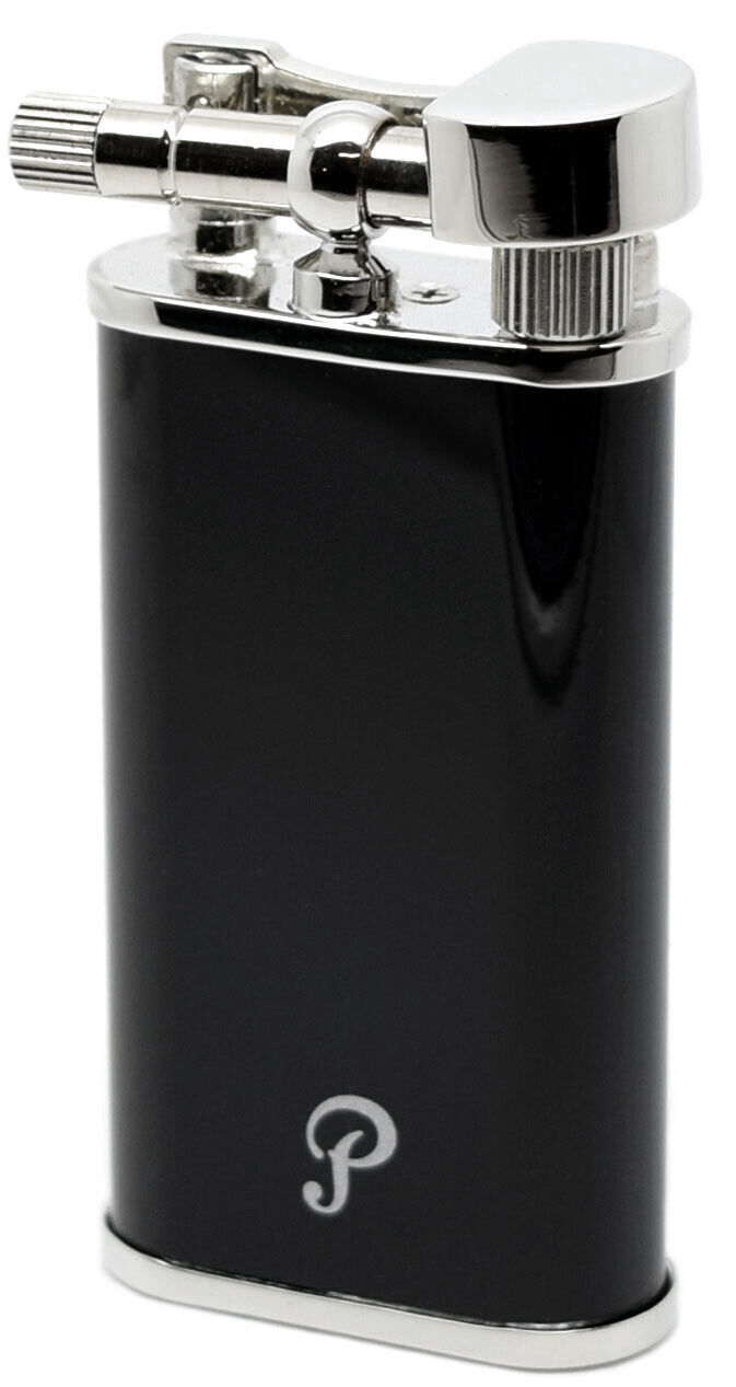 Peterson Pipe Lighter Black and Chrome Finish