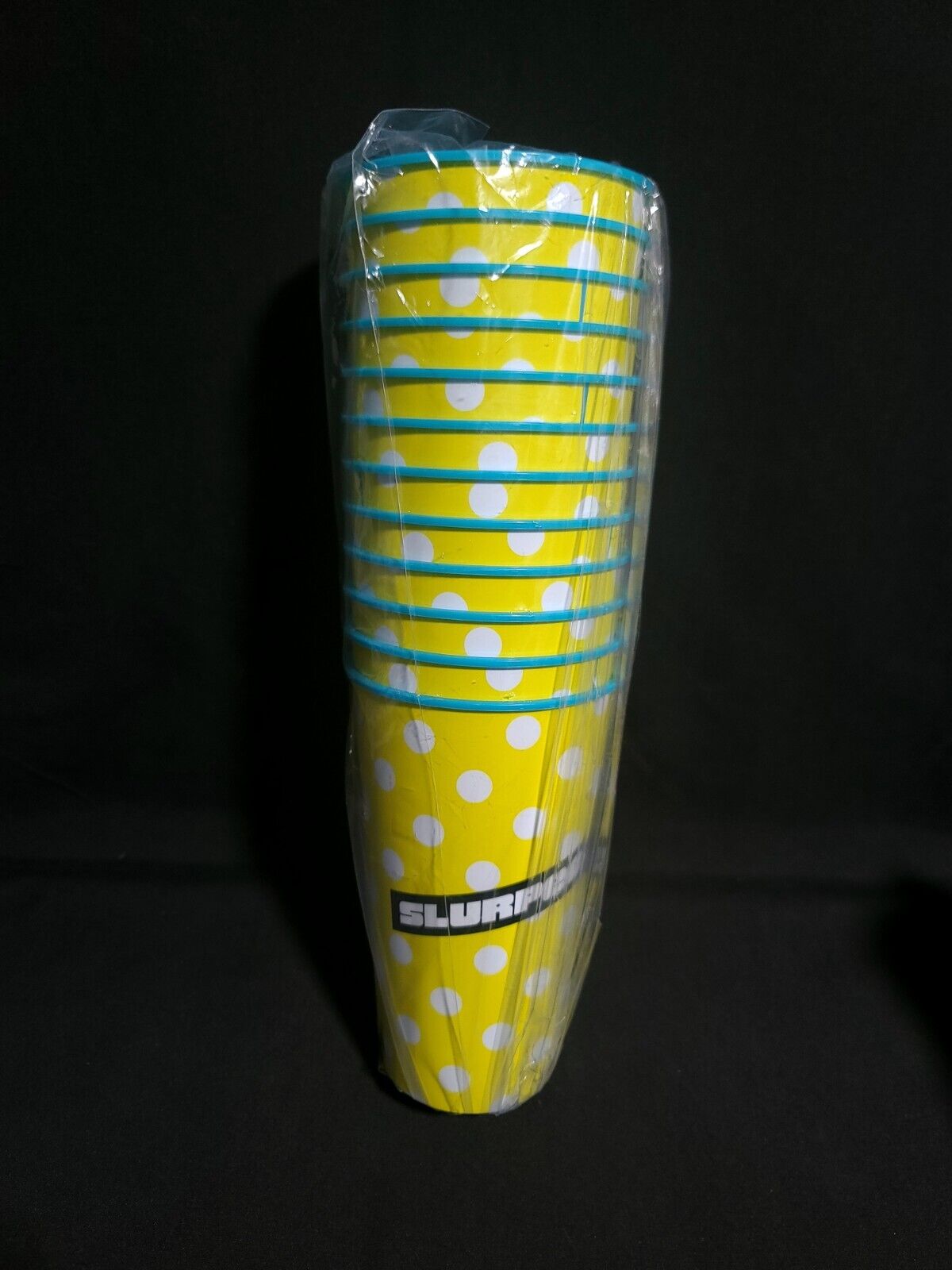 Pack Of 12 Brand New Slurpee Polka Dot Plastic Drinking Cup 6.25\