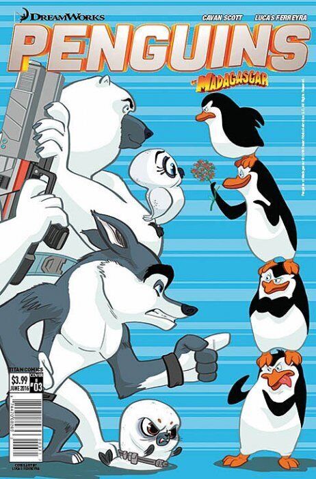 Penguins of Madagascar, The (4th Series) #2.3B VF/NM; Titan | Dreamworks - we co