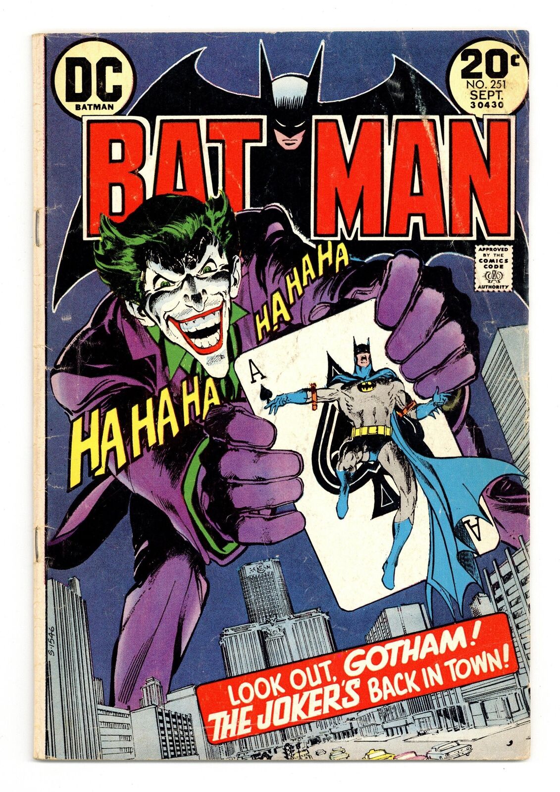 Batman #251 GD+ 2.5 1973