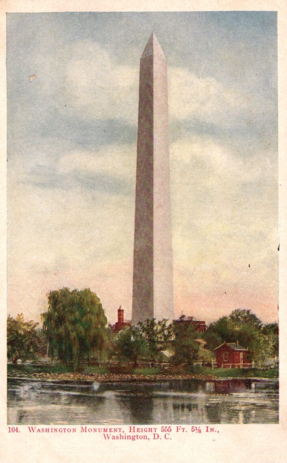 Postcard Washington DC Washington Monument Undivided Back Vintage PC G9121