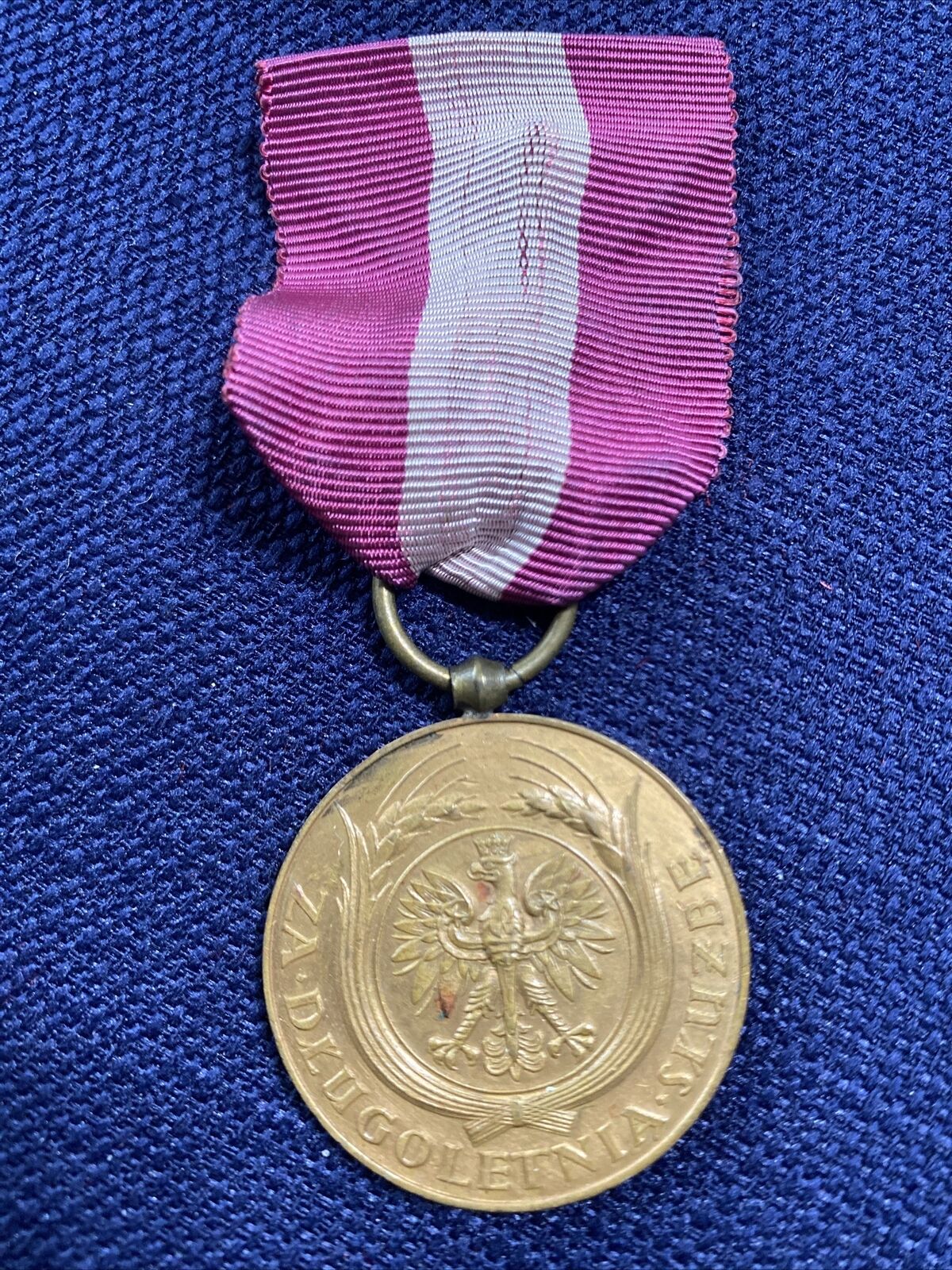WWI Poland Medal for Long Service - X 10 Years - 1938 - Original - RARE