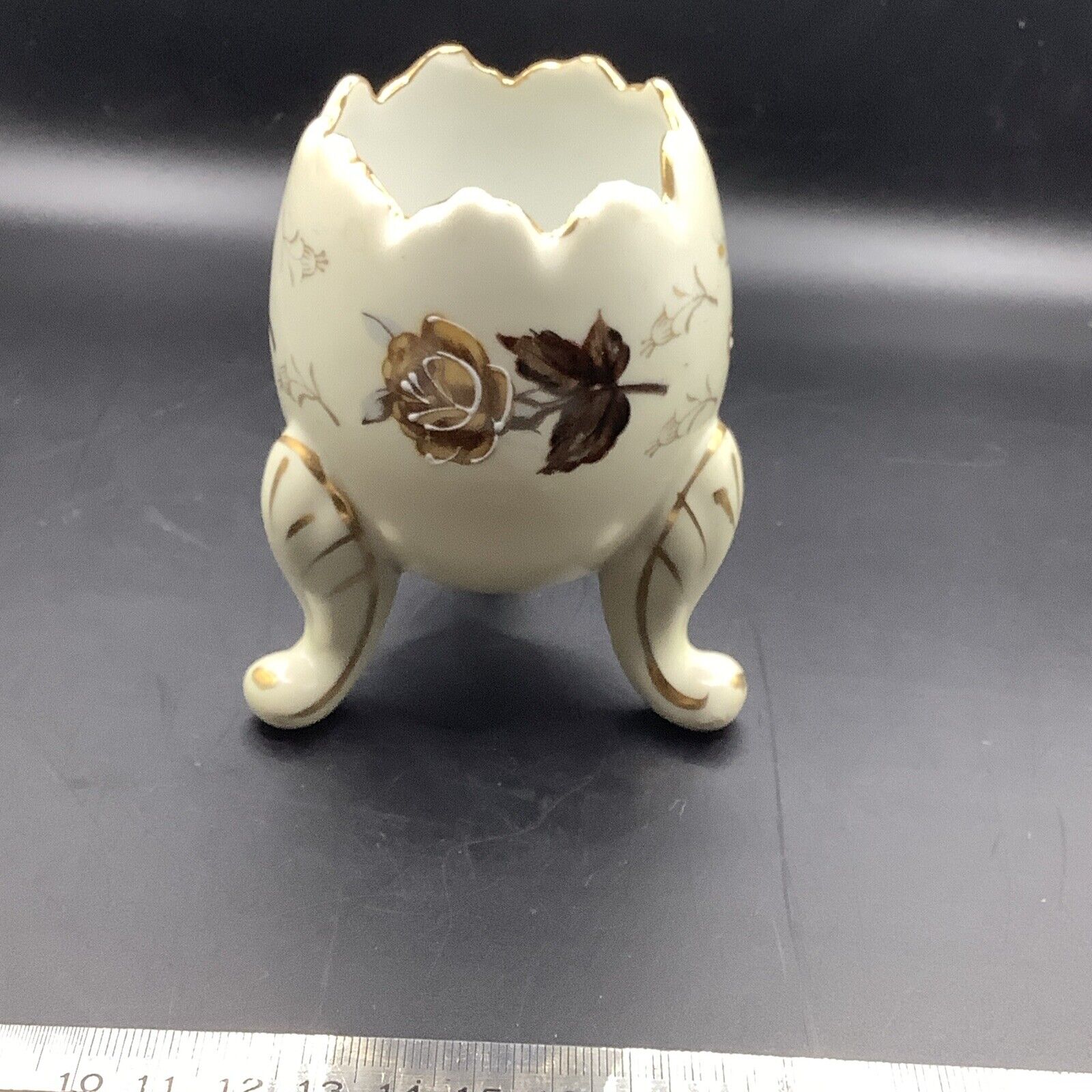 Napco Vintage Porcelain Egg Planter/vase
