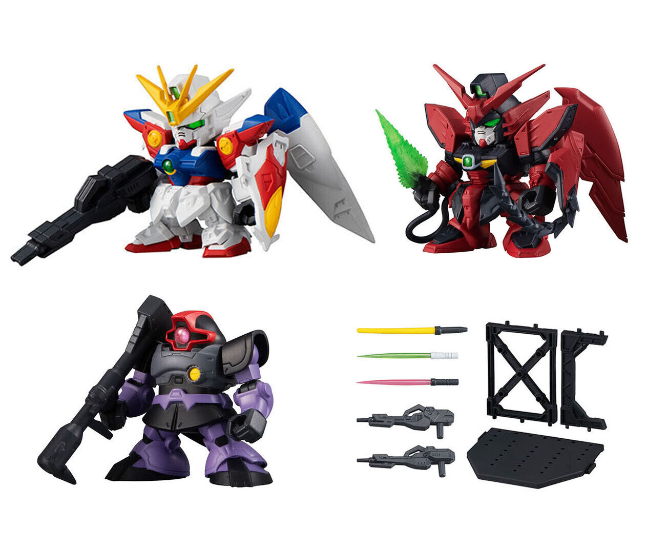 SD Gundam Senshi Forte Figure Vol 15 Bandai Model Kit Gashapon Toys set of 4