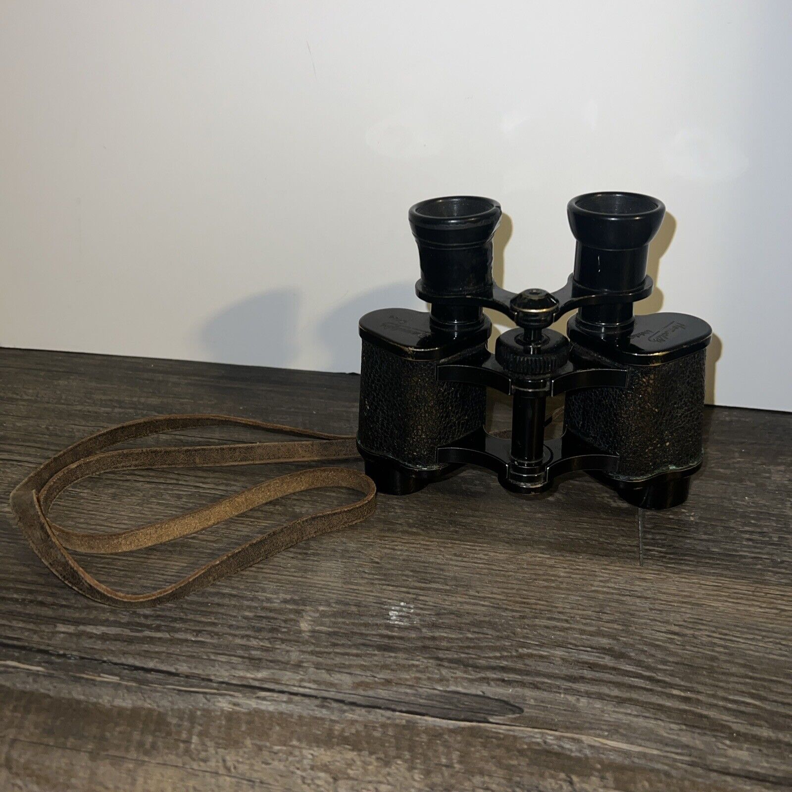 HENSOLDT WETZLAR 8 x 24 Spezialglas German WWII Binoculars with Strap