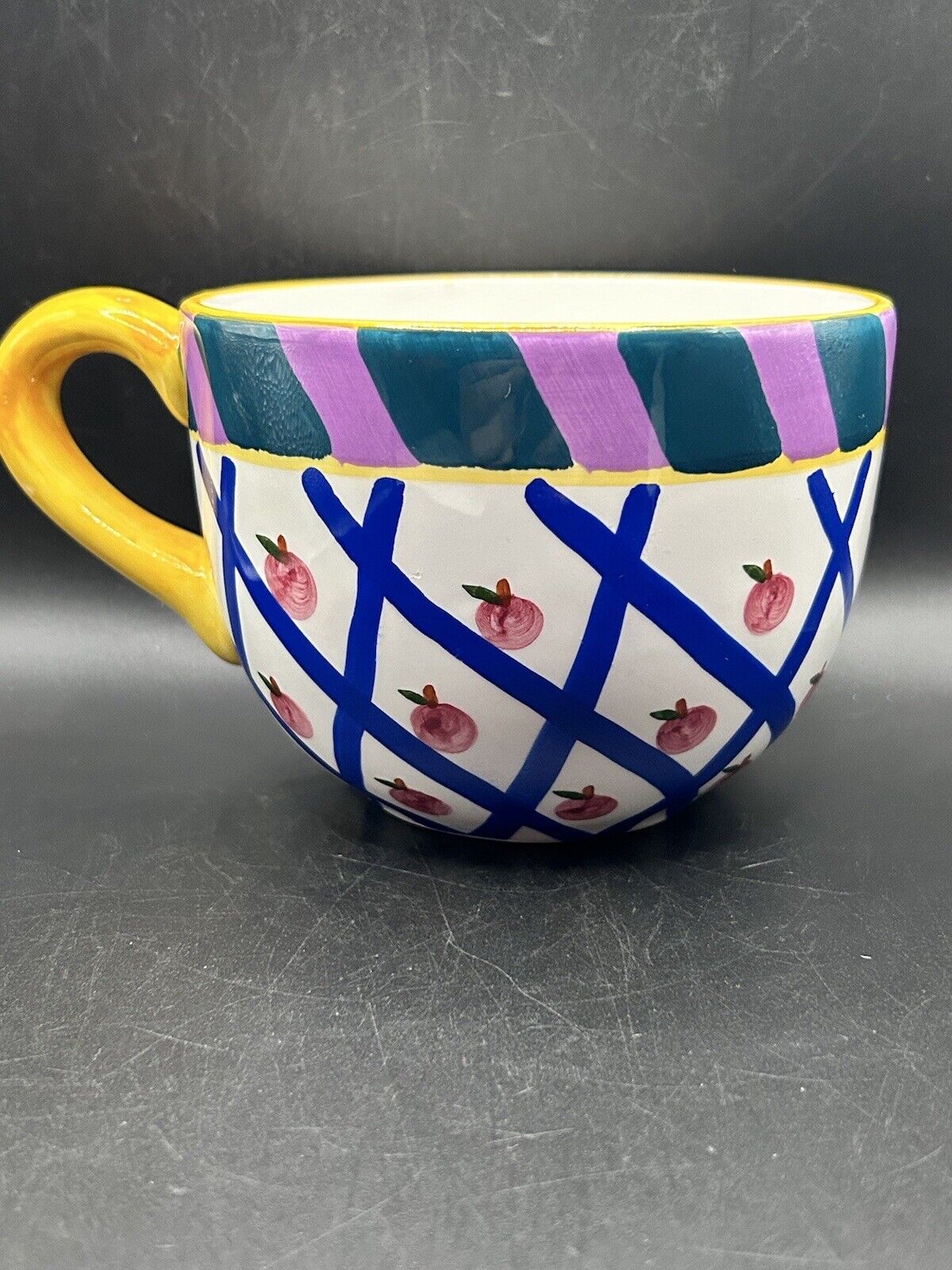 Vintage Ceramic Cherry Mug Ltd. LLC 1997 Multicolor