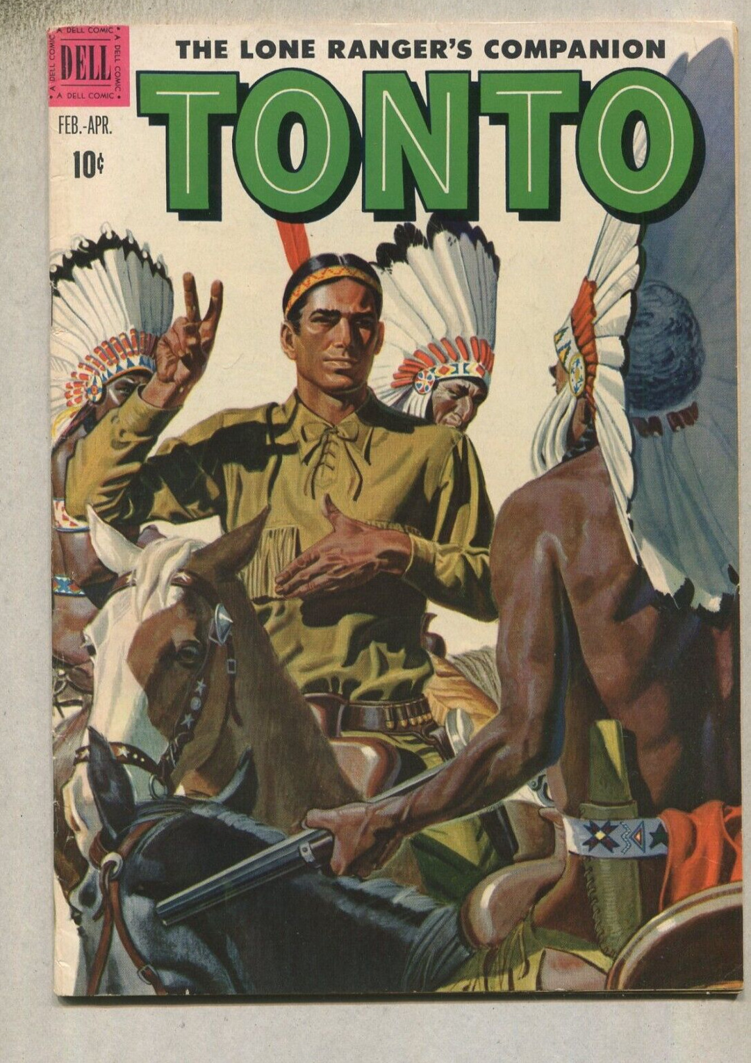 The Lone Rangers Companion-Tonto #4 FN 1952   Dell Comics   SA