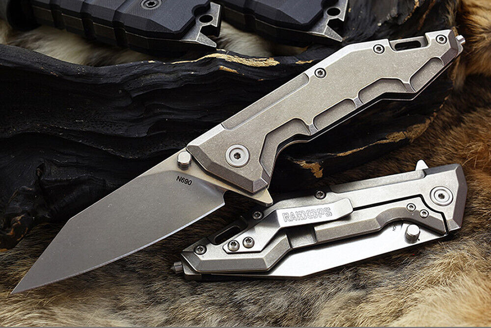Raidops Centauro Folding Knife SW Blade w/ Titanium Handles -Discontinued