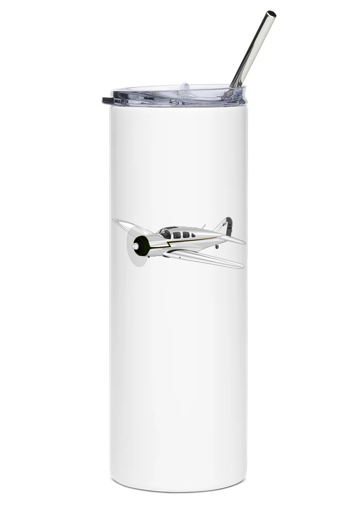 Spartan 7W Executive Stainless Steel Water Tumbler with straw - 20oz.