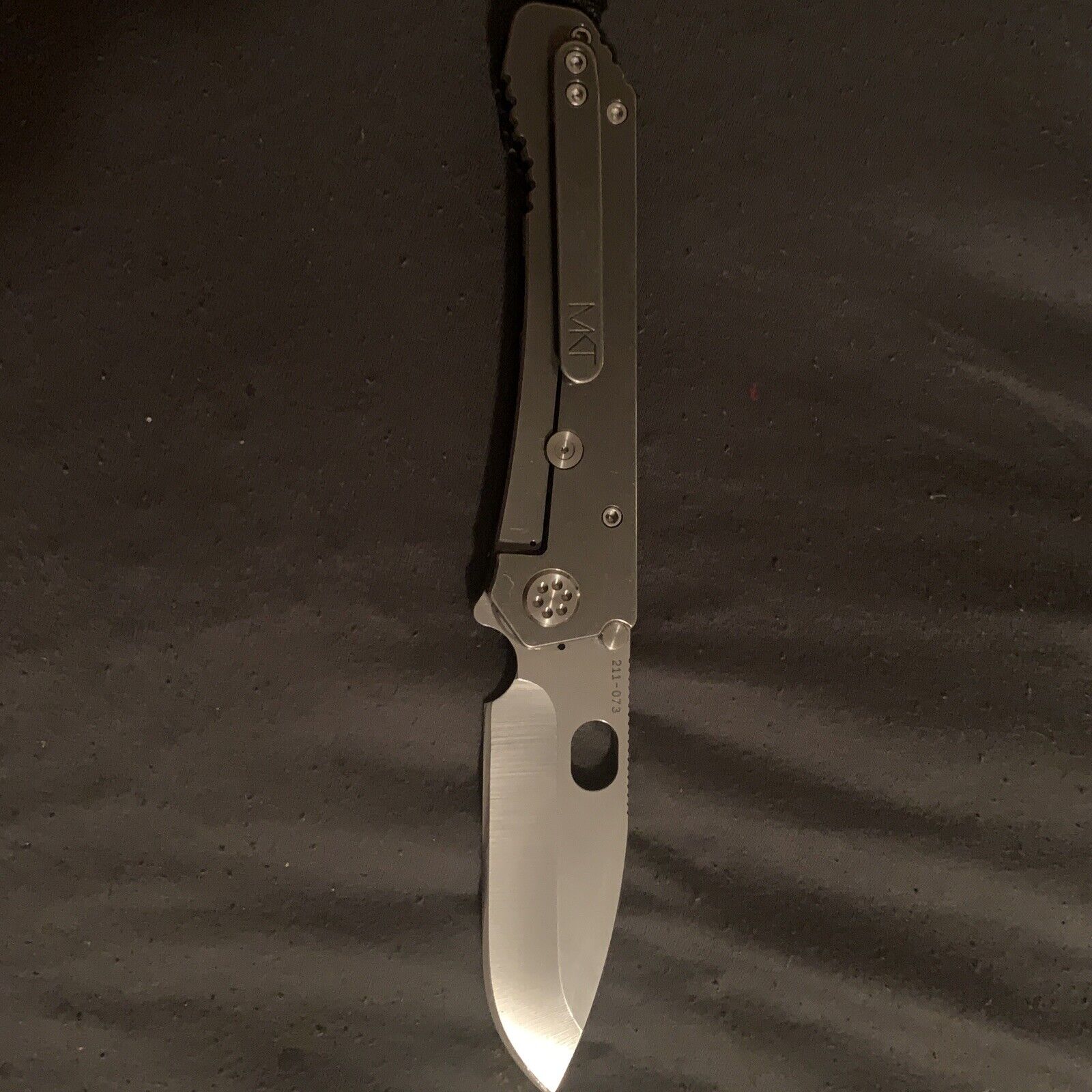 Medford Framelock Gray Steel Drop Pocket Folding Knife 187 DP PVD