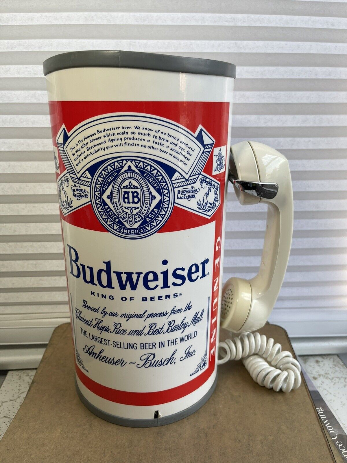 Executive Budweiser Beer Bar Rotory Dial Phone - Beer Phone