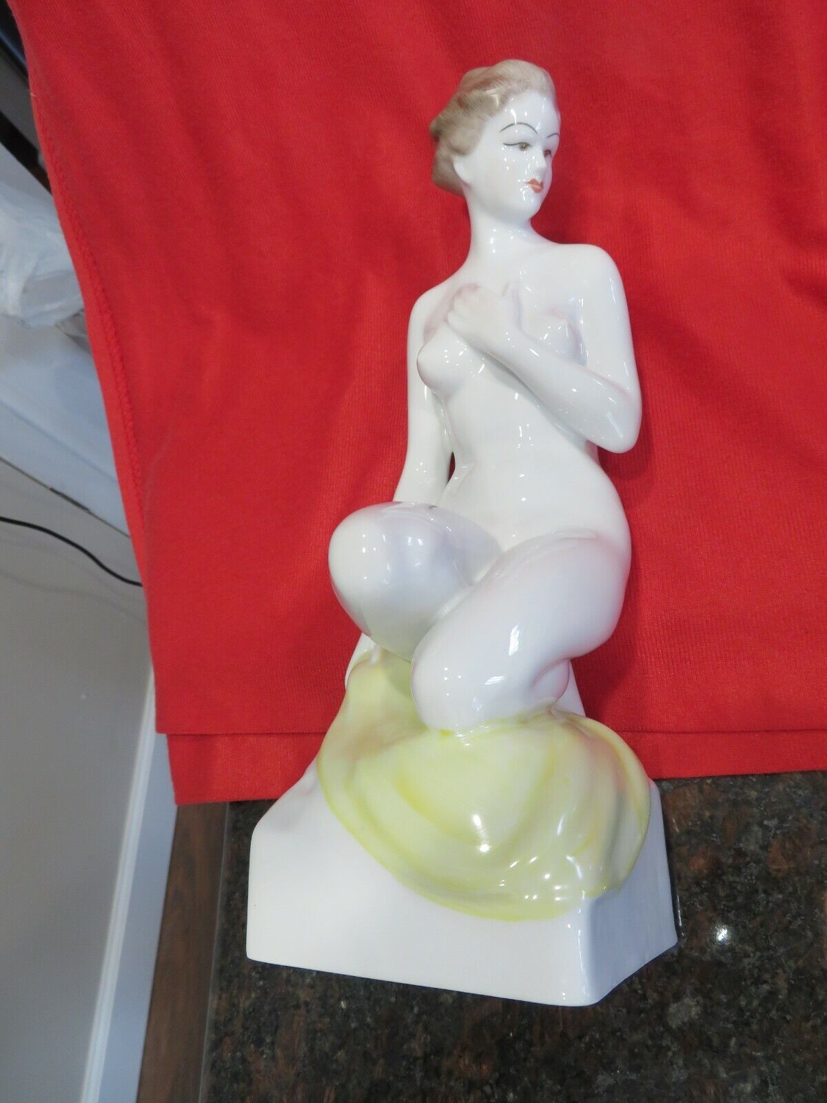   Hungarian Porcelain Hollohaza Nude Woman Figurine