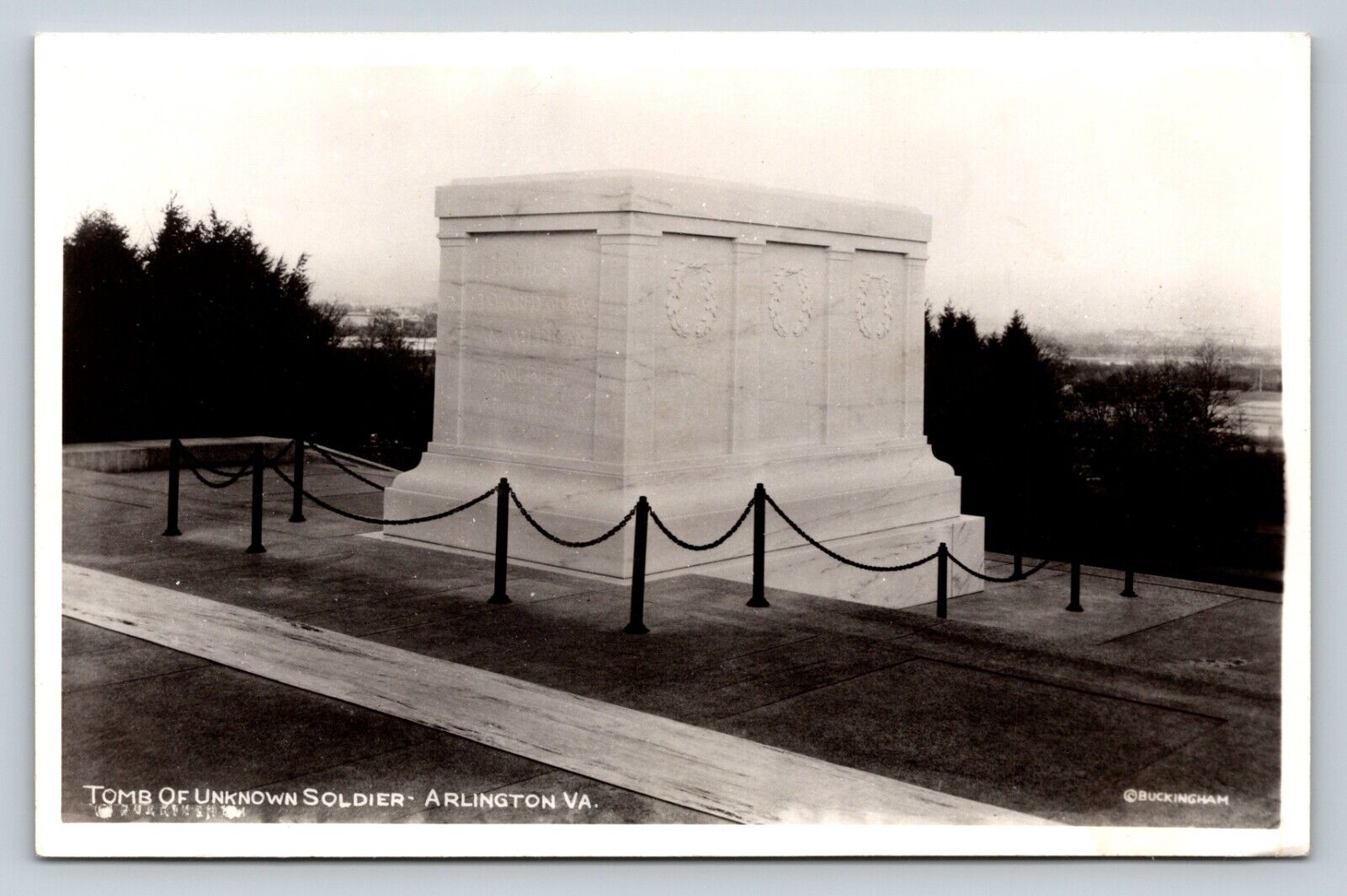 RPPC Tomb of Unknown Soldier ARLINGTON Virginia VINTAGE Postcard 1207