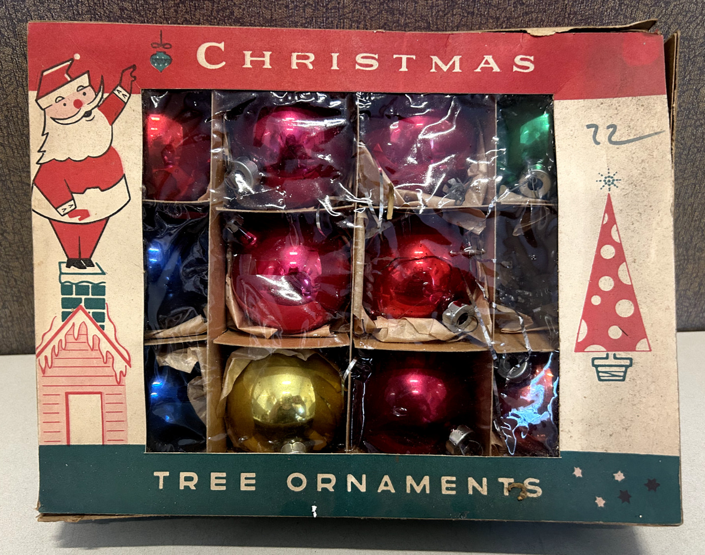 Vintage Fantasia Christmas Ornaments 3\