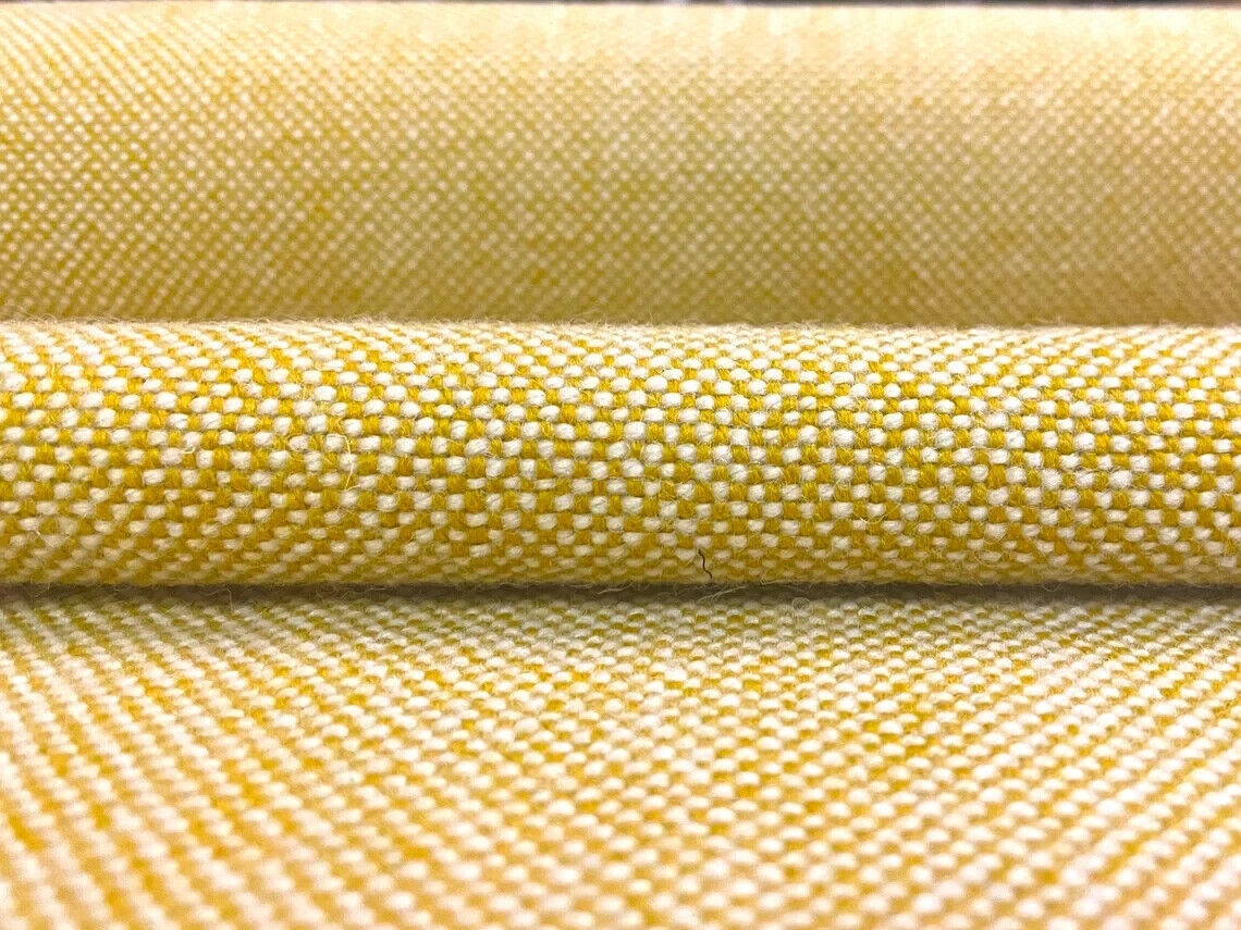 2.125 yds Maharam Kvadrat Hallingdal 407 Yellow  Wool Upholstery Fabric