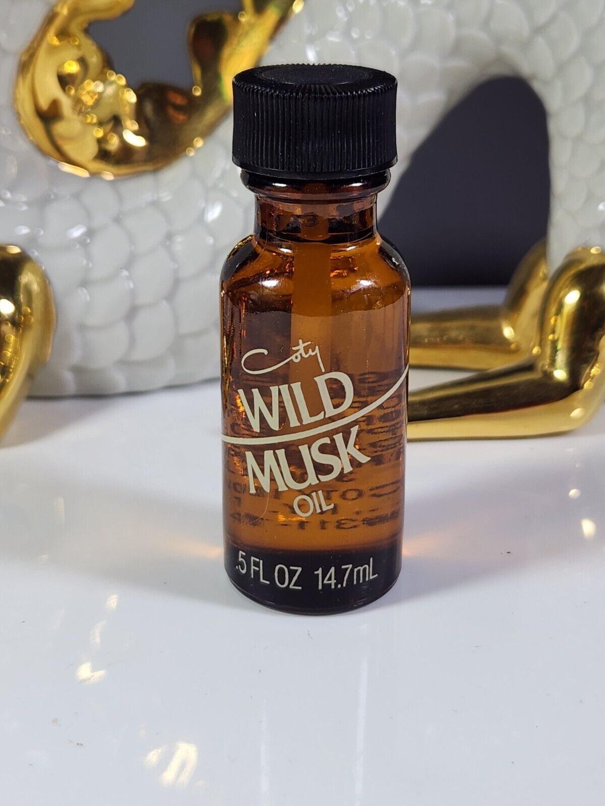 Coty Wild Musk Oil .5oz Vintage Never opened very Rare