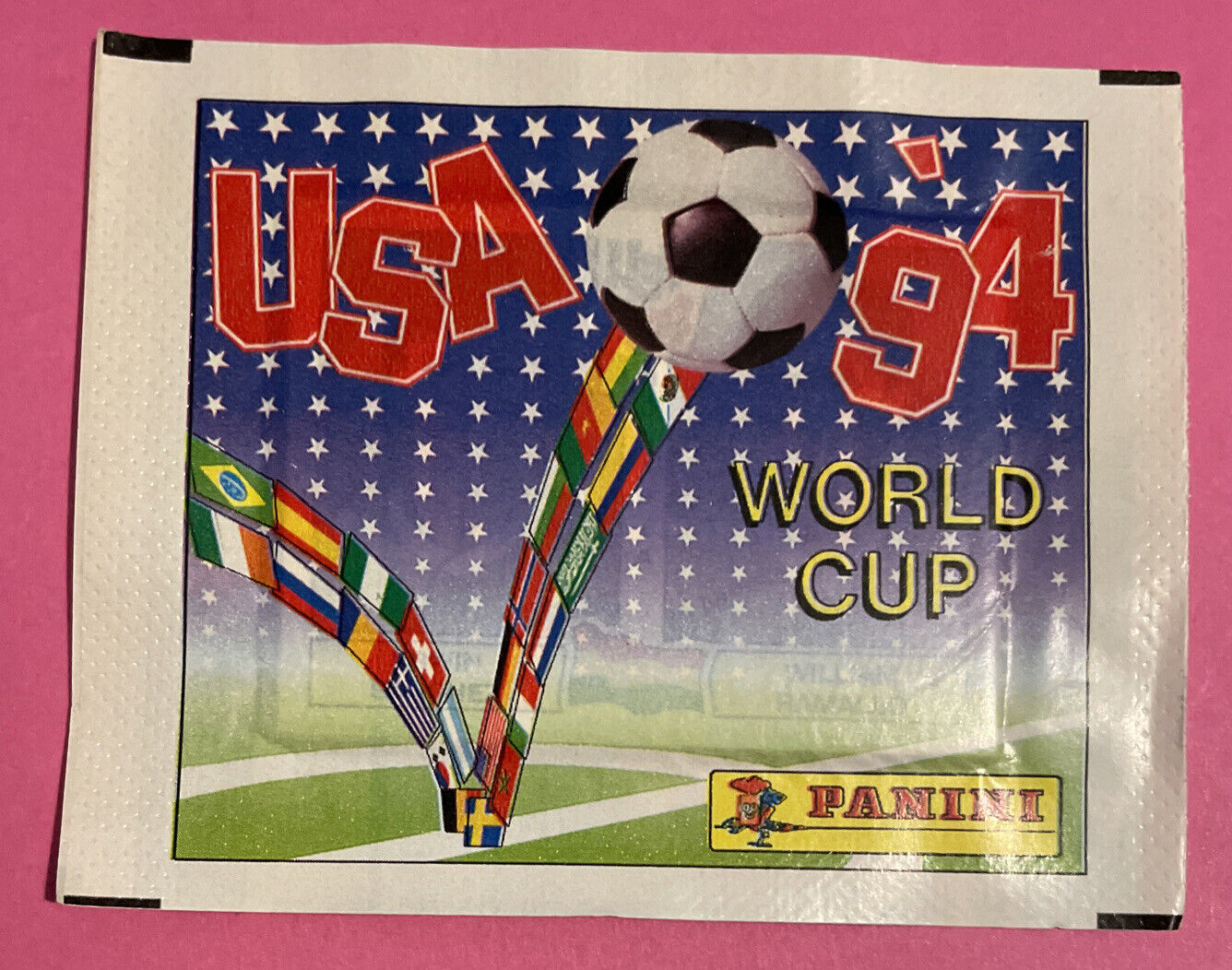 Original Bustina Panini Foot USA 94 World Cup 94 World Cup 94 Pouch