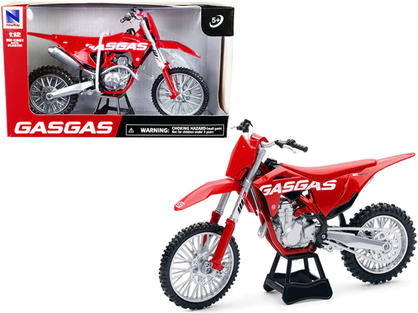 GasGas MC 450F Bike Motorcycle Red 1/12 Diecast Model