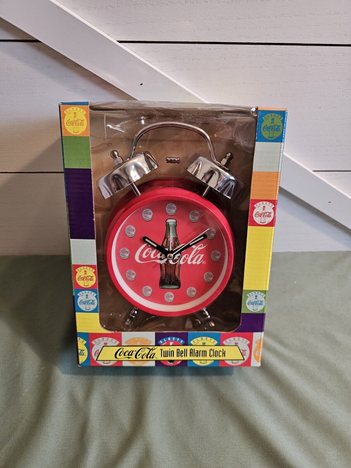 Retro Coca-Cola Red Clock ⏰️ Twin Bell Alarm Clock - Never Used