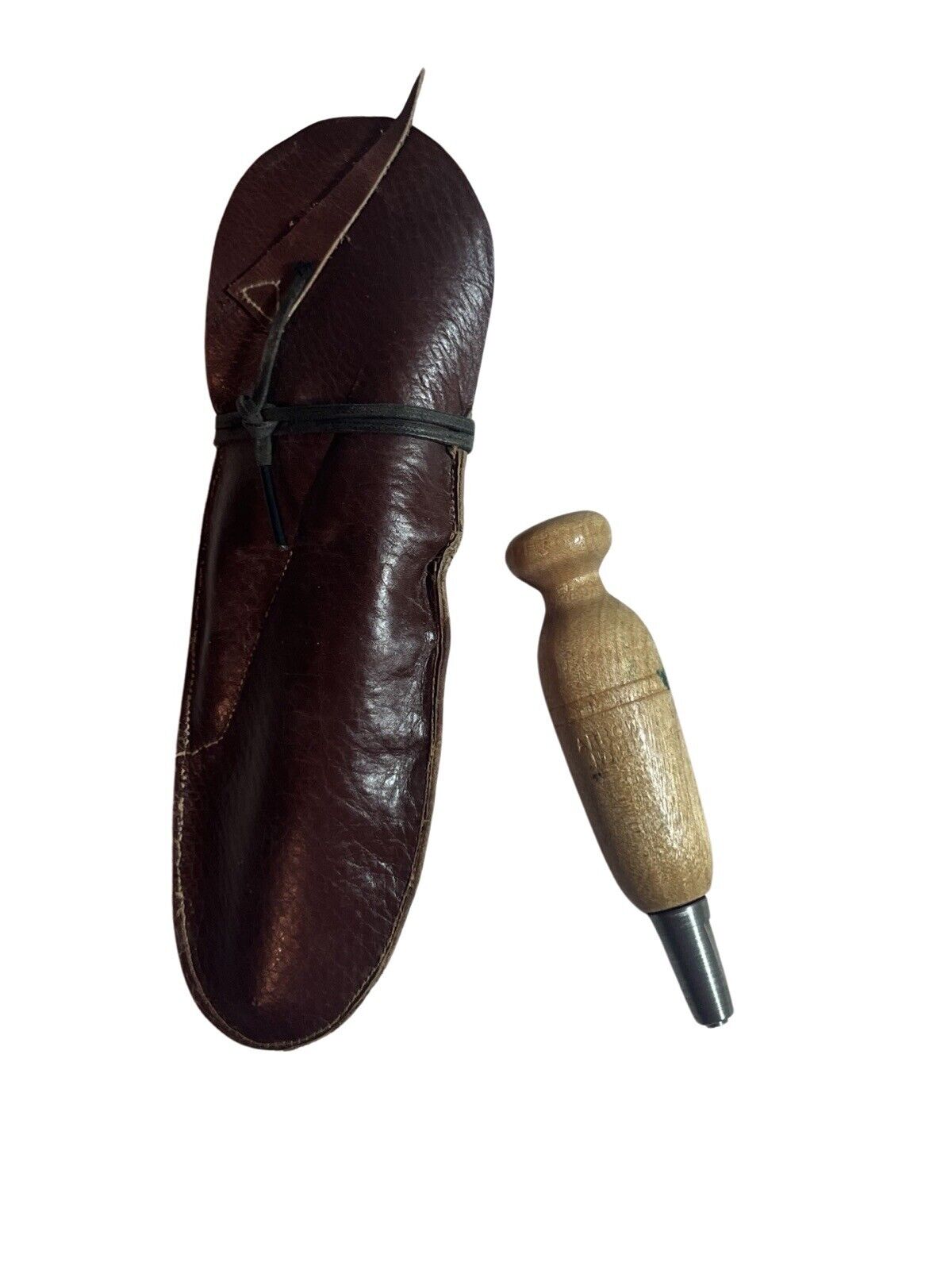Antique Cobbler Tool. Arrow No. 2. With Original Leather Pouch