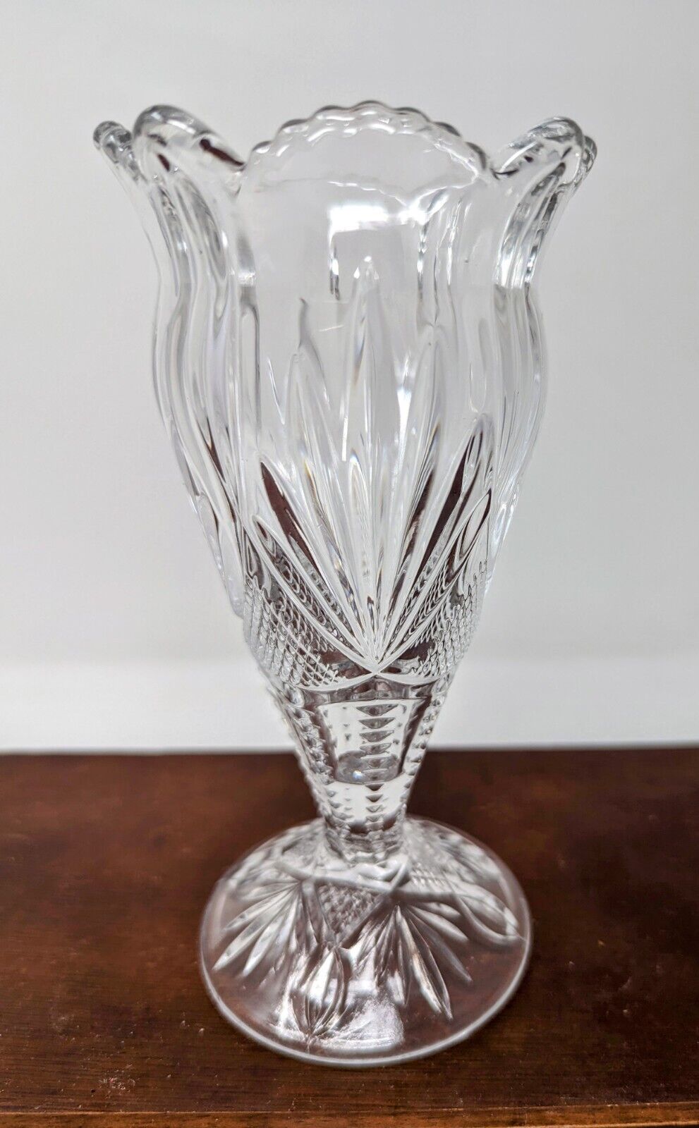 Vintage Antique Decorative Cut Glass 8 1/2\