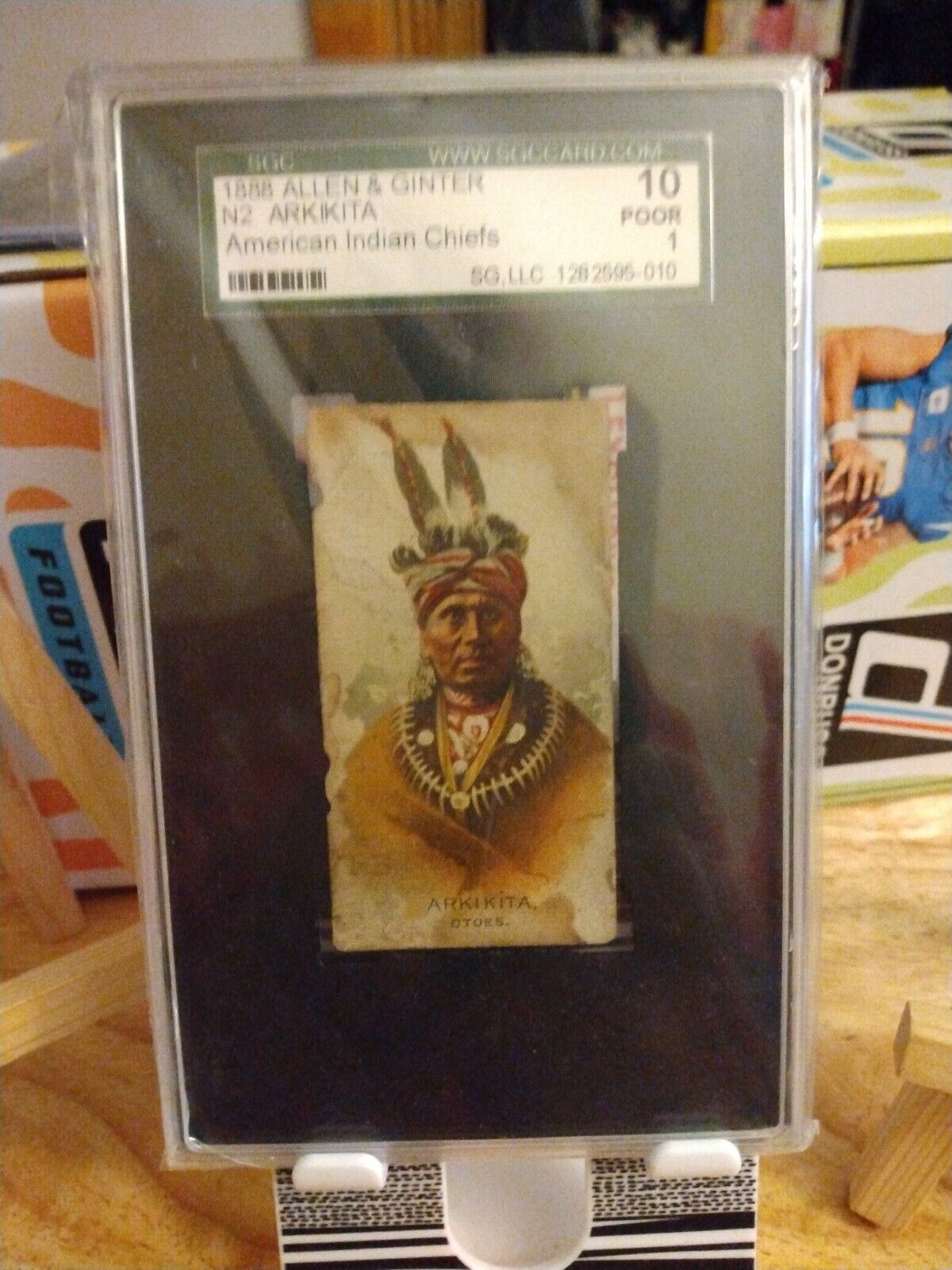1888 N2 Allen & Ginter American Indian Chiefs ARKIKITA SGC 1