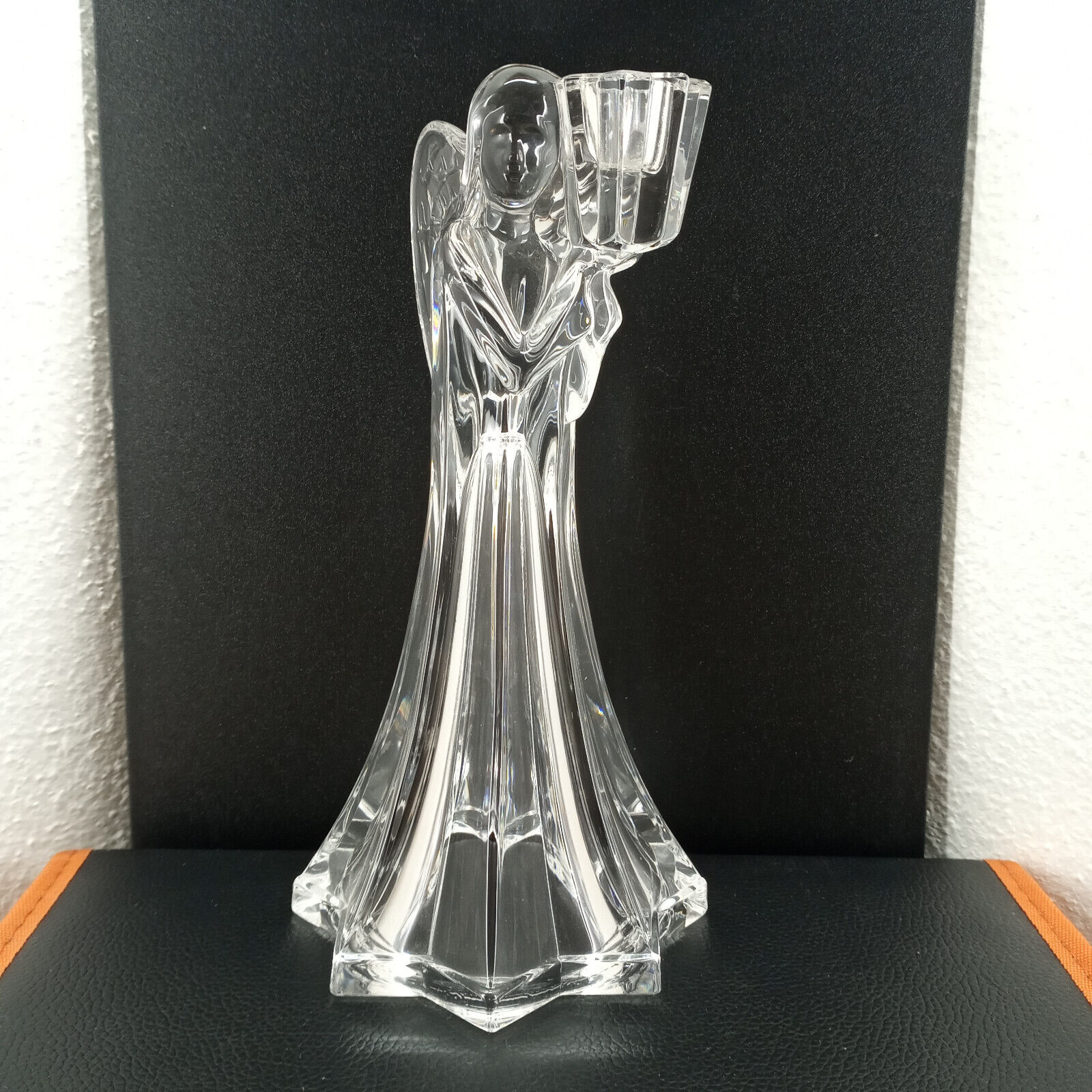 Candlestick Clear Glass 8\