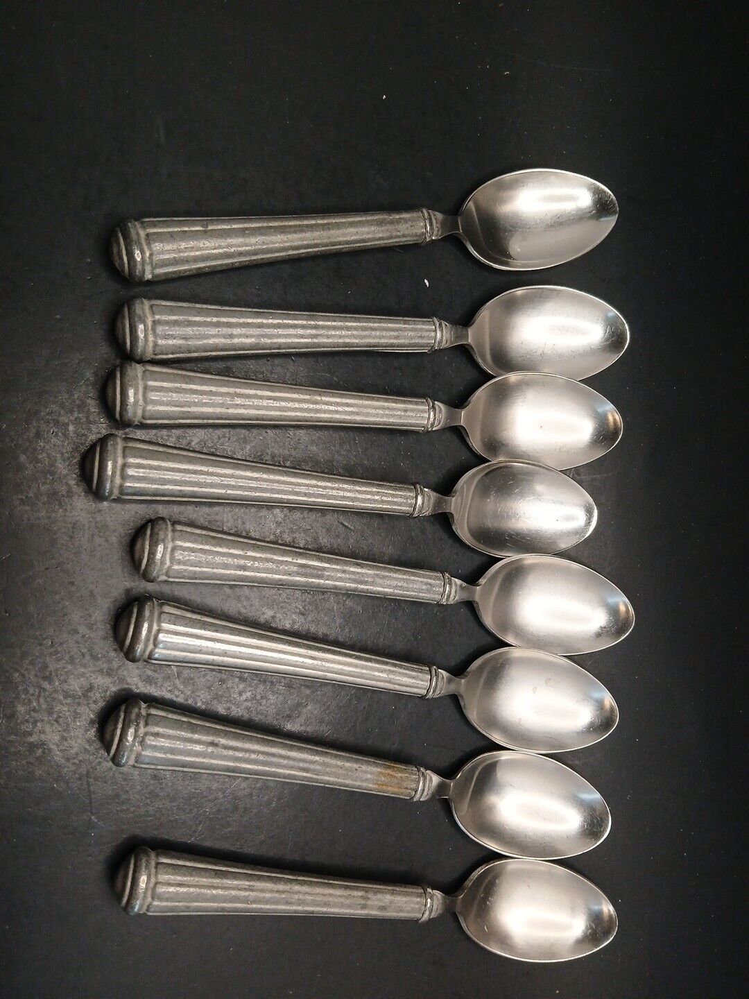 Alvin Pewter Spoons Set Of 8 R