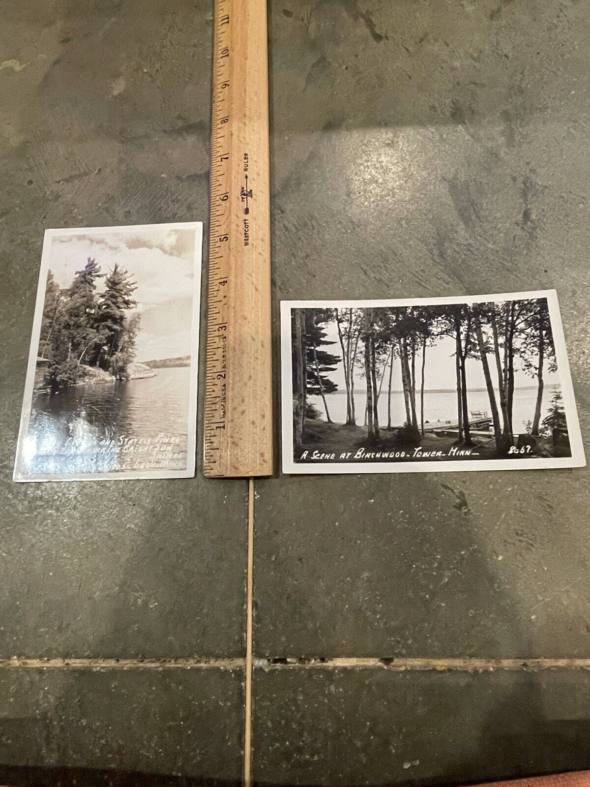 Treasure Island RPPC Postcard & Birchwood Tower 1950’s Minnesota