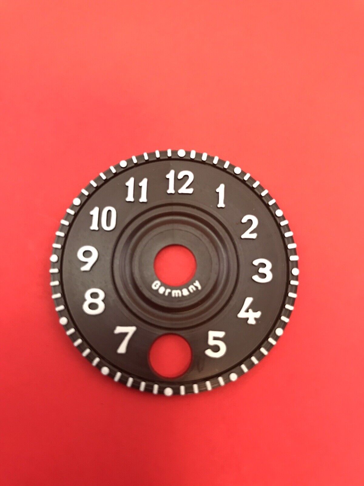 Mini Wind-up Zappler Novelty Clock PLASTIC DIAL ( 1-9/16” ) 40 mm Diameter  )NEW