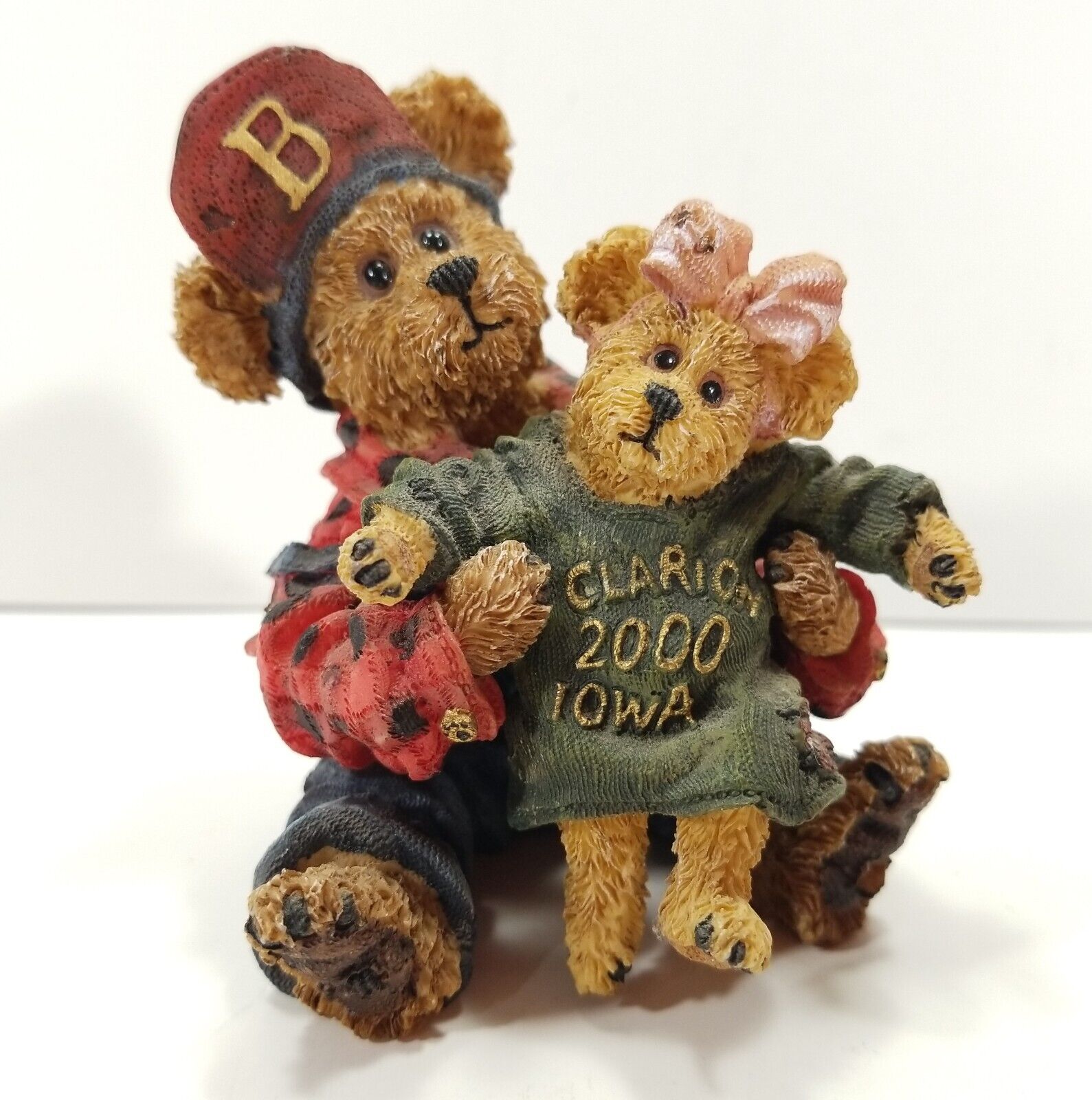 Boyds Bears & Friends Grant & Clari Iowa Bear Figurine Style #227724 2000