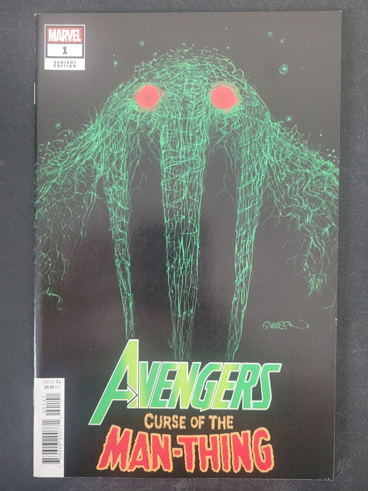 AVENGERS: CURSE OF THE MAN-THING #1 (2021) MARVEL COMICS GLEASON VARIANT COVER