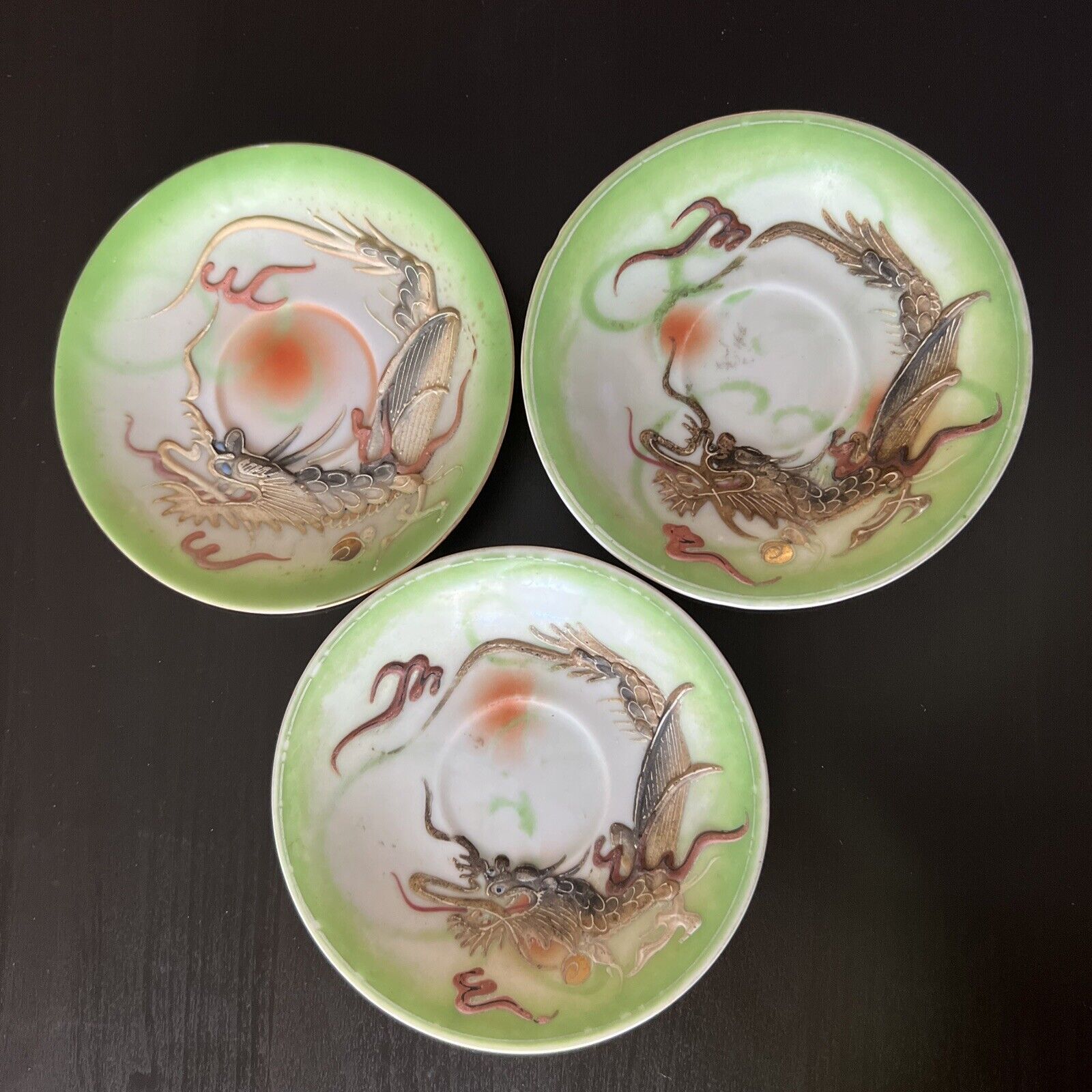 Fleetwood China Dragonware Plate Moriage Dragon 4 7/8”