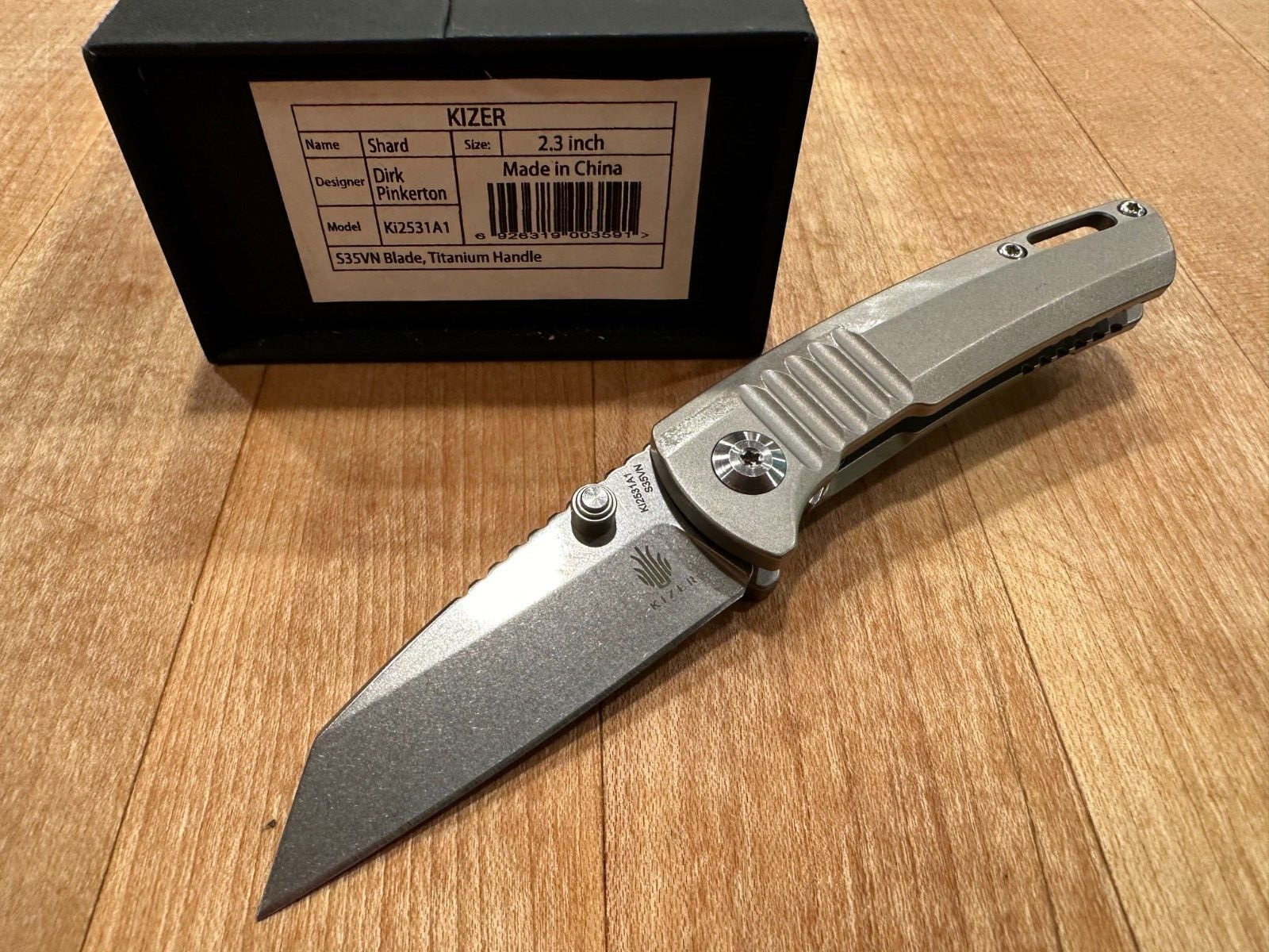Kizer Shard Knife Titanium Ki2531A1 (2.3\
