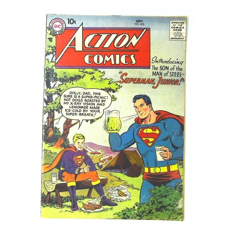 Action Comics (1938 series) #232 in Very Good + condition. DC comics [s\