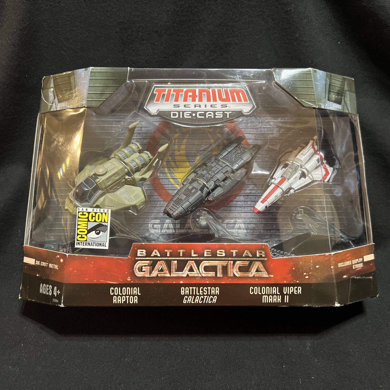 Battlestar Galactica Die-Cast Titanium Micro Machines SDCC 3 Pack Sealed 2007