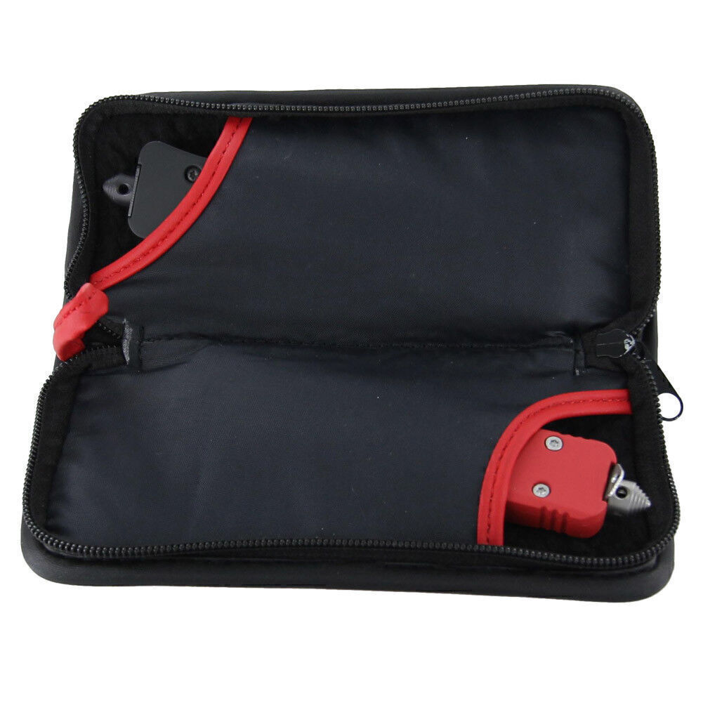 Mercy Red Double Knife Keeper - Genuine Leather Knife Storage Case