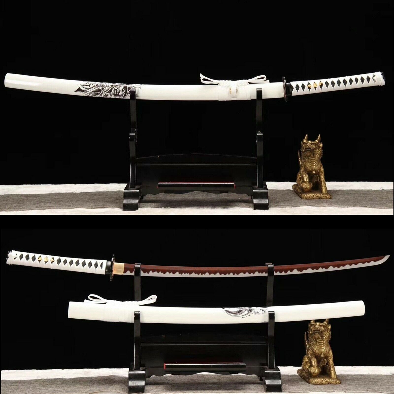 Hand Grind T8 Folded Steel Japanese Samurai Sword katana Full Tang Sharp Blade