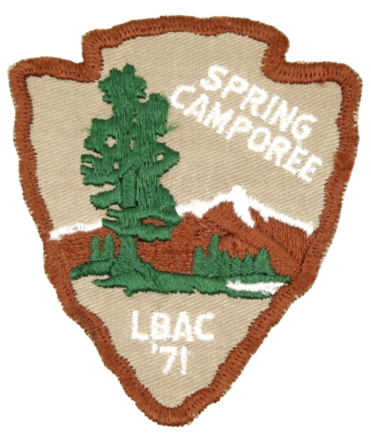Vintage 1971 Spring Camporee Long Beach Area Council Patch California CA Scouts
