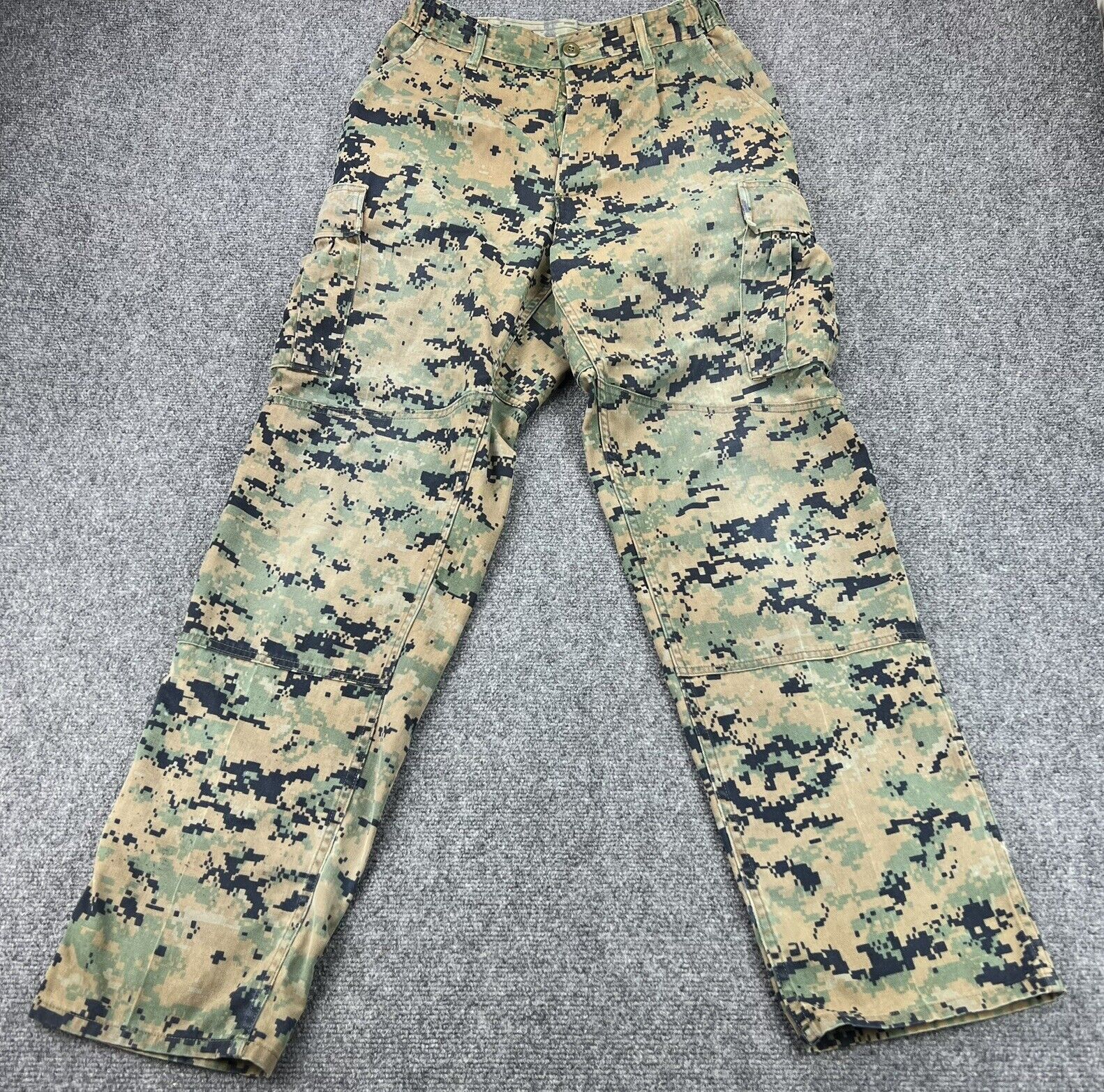 USMC Marine Corps Woodland Digital MARPAT Trousers SMALL  Regular BDU Pants Wear